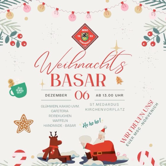 Weihnachtsbasar rund um die Medardus Kirche