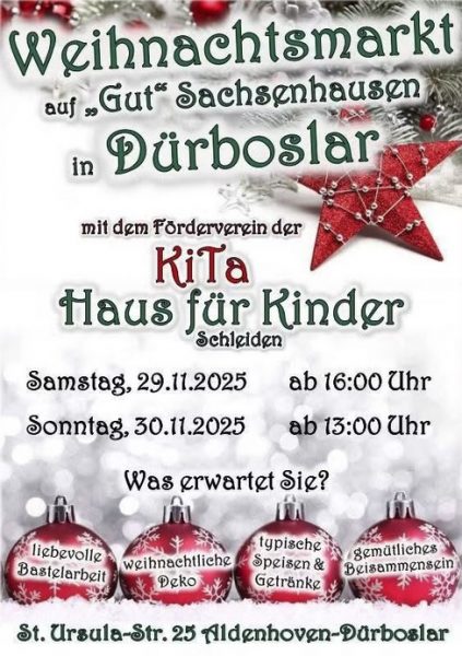 Weihnachtsmarkt auf Gut Sachsenhausen
